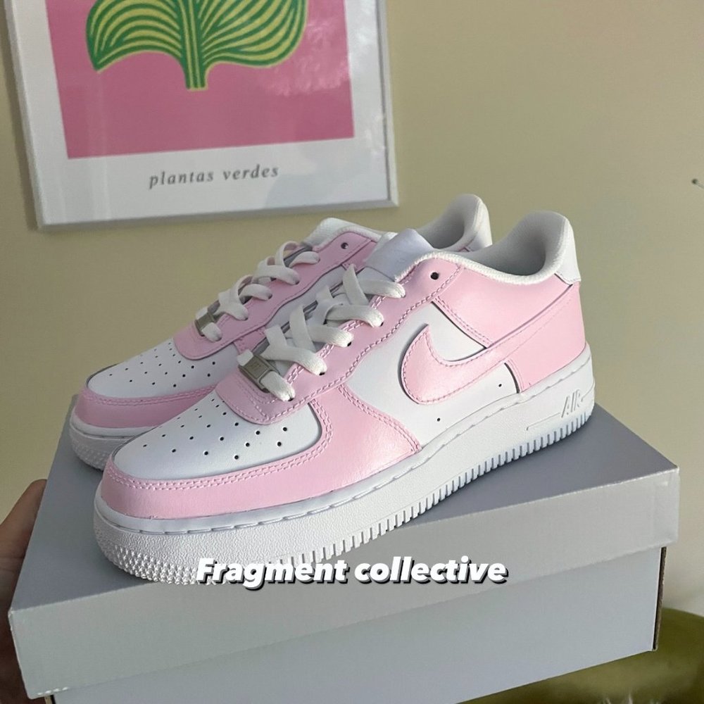 Nike Air Force 1 Pale Pink Custom - Picture 3 of 7